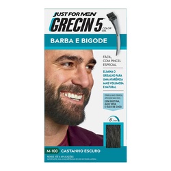 Grecin 5 Castanho Escuro Barba Bigode E Costeleta