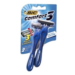 Aparelho De Barbear Bic Comfort 3 Pele Normal 3 Laminas 2un
