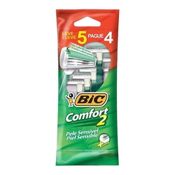 Aparelho De Barbear Bic Comfort 2 Pele SensÍvel Leve5 Pg4un