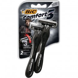 Aparelho De Barbear Bic Comfort 3 Black Night 2un
