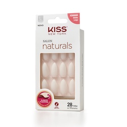 Unhas Kiss New York Salon Natural Longo Estileto Ksn06br