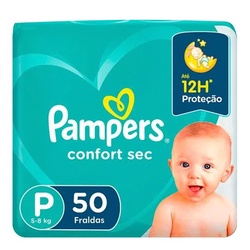 Fralda Pampers Confort Sec Mega P 50un