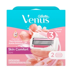 Carga Gillette Venus 3 LÂminas Skin Comfort Spa 2un