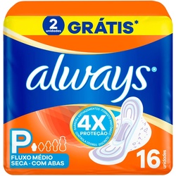 Absorvente Always BÁsico Seca Com Abas 16un