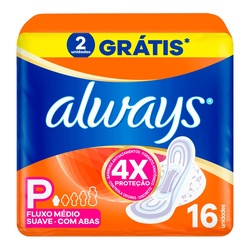 Absorvente Always BÁsico Suave Com Abas 16un