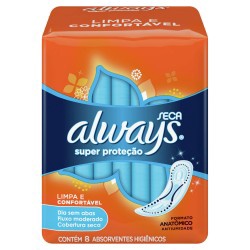 Absorvente Always BÁsico P MÉdio Seca Sem Abas 8un