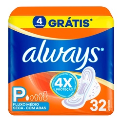 Absorvente Always BÁsico P MÉdio Seca Com Abas 32un