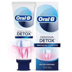 Creme Dental Oral B Detox Deep Clean Gengiva 102g