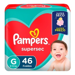 Fralda Pampers Supersec Hiper G 46un