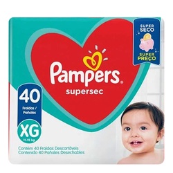 Fralda Pampers Supersec Hiper Xg 40un