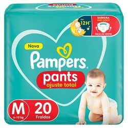 Fralda Pampers Pants Confort Sec PacotÃo M 20un