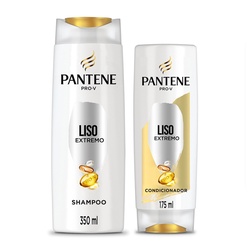 Shampoo+condicionador Pantene Liso Extremo 350+175ml