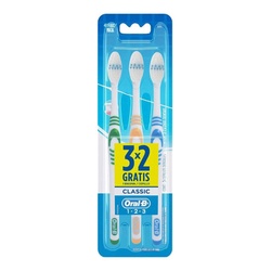 Escova Dental Oral B Classic 40 Leve 3 Pague 2un