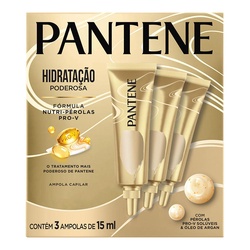 Ampola Capilar Pantene HidrataÇÃo Poderosa 3x15ml