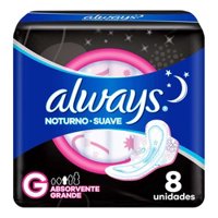 Absorvente Always Noites Tranquilas G Suave Com Abas 8un