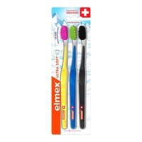 Escova Dental Elmex Ultra Soft Ultra Macia Suave 3un
