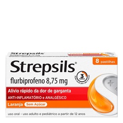 Strepsils Pastilha 8un Laranja