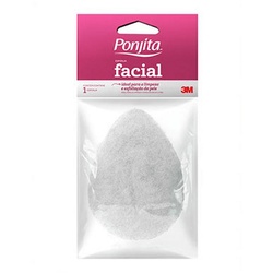 Esponja De Limpeza Facial Ponjita Suave Branca
