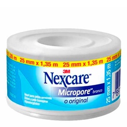 Esparadrapo Micropore Nexcare 2,5cm X 1,35cm