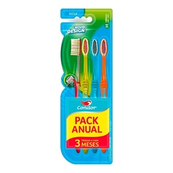 Escova Dental Condor Agile Macia 4un Ref.81170