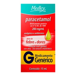 Paracetamol 200mg/ml Gotas 15ml Gen.medley