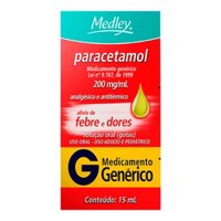 Paracetamol 200mg/ml Gotas 15ml Gen.medley