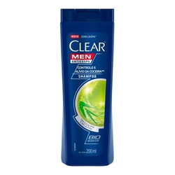 Shampoo Clear Men Anticaspa Controle E AlÍvio Coceira 200ml