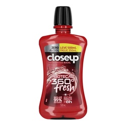 Enxaguante Bucal Closeup Red Hot ProteÇÃo 360° Fresh 500ml