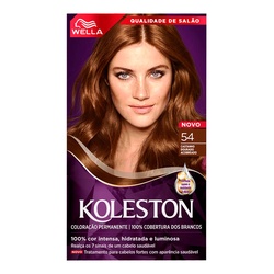 Tintura Koleston Creme 54 Castanho Dourado Acobreado