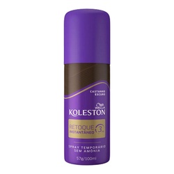 Retoque De Raiz Koleston Spray Castanho Escuro 100ml