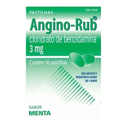 Angino-rub Pastilha 16un Menta
