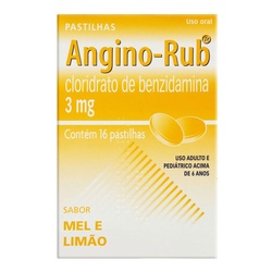Angino-rub Pastilha 16un Mel _ LimÃo