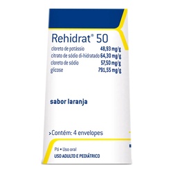 Rehidrat 50 Laranja 4env