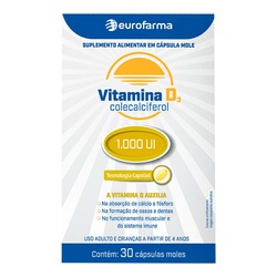 Vitamina D 1.000ui 30cps Eurofarma