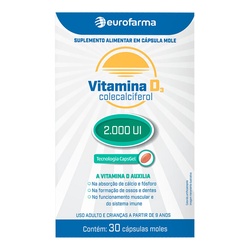 Vitamina D 2.000ui 30cps Eurofarma