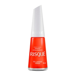 Esmalte Risque Coloridos Sol Laranja Anima 8ml
