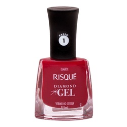 Esmalte Risque Diamond Gel Vermelho Cereja 9.5ml