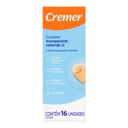 Curativo Cremer Care Transparente Redondo 16un