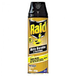 Inseticida Raid Aerosol Mata Baratas E Formigas 285ml