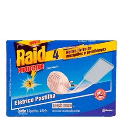 Raid ElÉtrico Aparelho +pastilha 4un