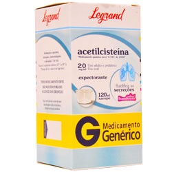 Acetilcisteina 20mg/ml Xpe Ped 120ml Gen.legrand