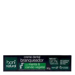 Creme Dental Boni Natural Branqueador Com CarvÃo 90g