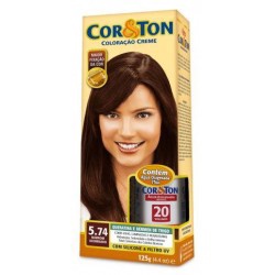 Tintura Cor E Ton 5.74 Marrom Acobreado