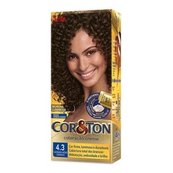 Tintura Cor E Ton 4.3 Castanho MÉdio Dourado