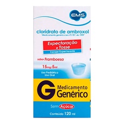 Ambroxol 15mg/5ml Xpe Ped 120ml Gen.ems