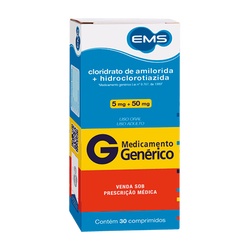 Amilorida + Hct 5mg + 50mg 30cpr Gen.ems