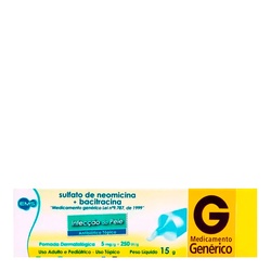 Neomicina + Bacitracina Pomada 15g Gen.ems