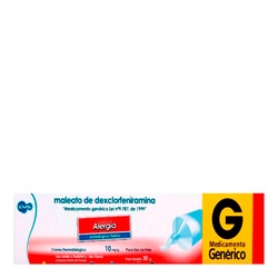 Maleato Dexclorfeniramina Creme 10mg/g 30g GenÉrico Ems