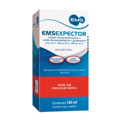 Ems Expector 0,4mg/ml + 4mg/ml + 20mg/ml Xpe 120ml