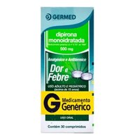 Dipirona Monoidratada 500mg 30cpr Gen.germed
